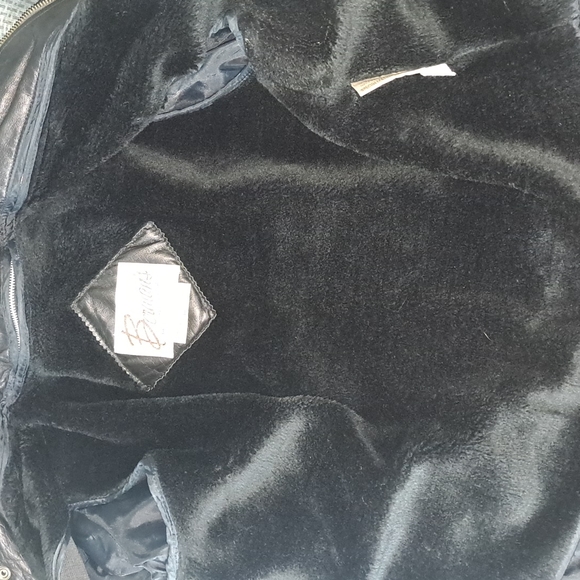 Vintage Berman's leather moto motorcycle biker coat - size 40 Medium - Picture 5 of 14